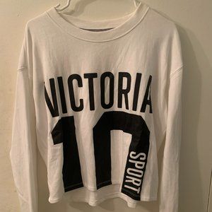Victoria's Secret Sport White Long Sleeve Top Size M